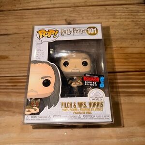 Funko Pop! Filch & Mrs. Norris - 2019 Fall Convention Limited Edition Exclusive